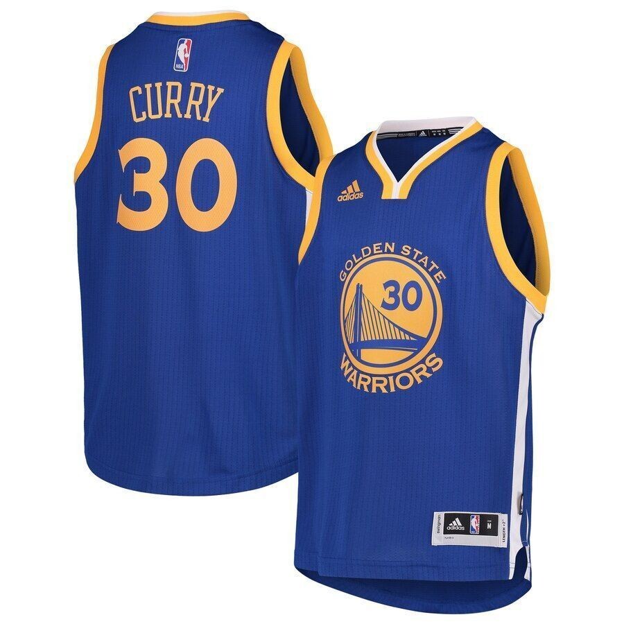Stephen Curry Golden State Warriors Youth Jersey Royal 2019