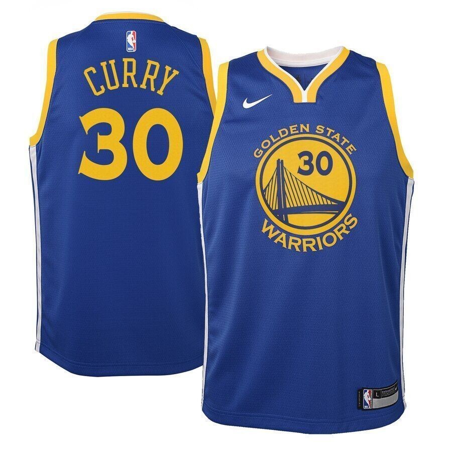 Stephen Curry Golden State Warriors Youth Jersey Jersey Blue Icon Edition 2021