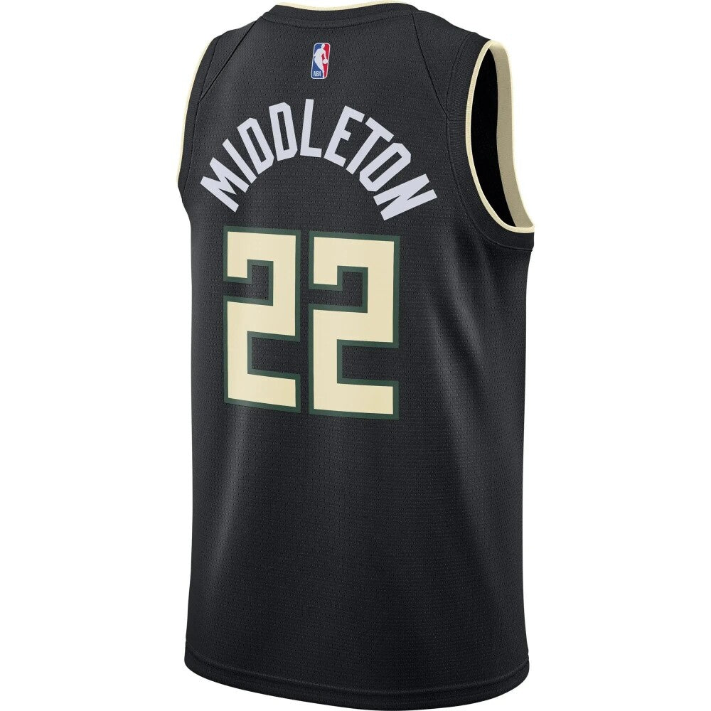Khris Middleton Milwaukee Bucks 2020/21 Swingman Jersey - Statement Edition - Black