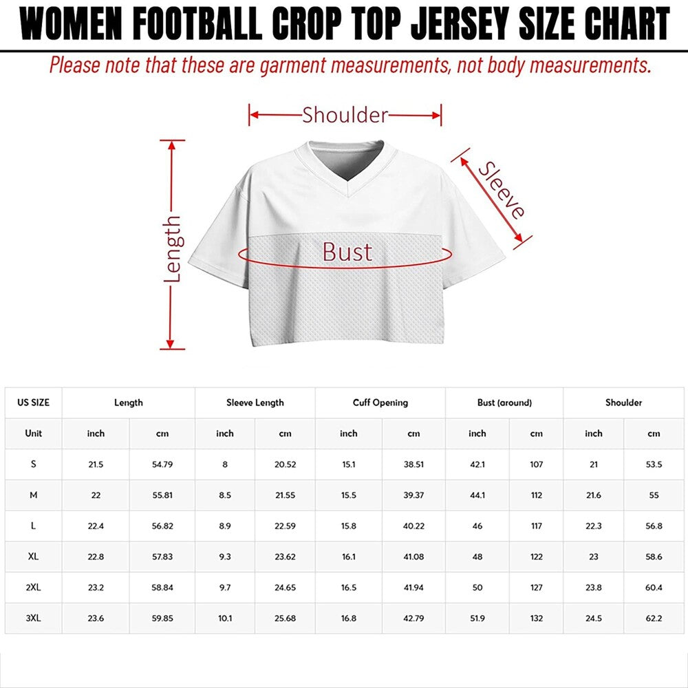 Custom Colombia Football Crop Top Jersey, Personalized Football Jersey Crop Tee, Black Bachelorette Outfit, Festival Shirt, Football Fan