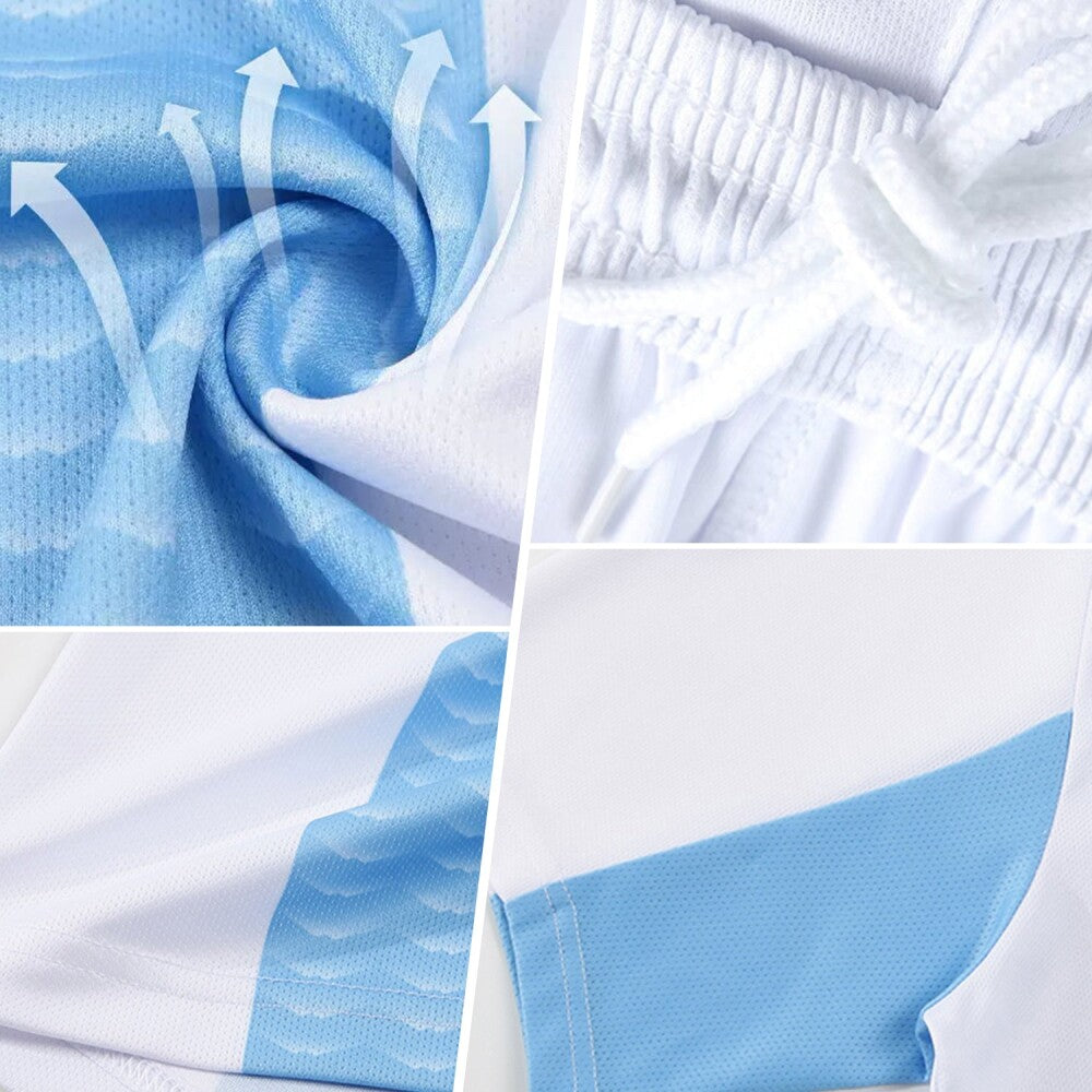 Custom Purple Hot Pink Neon Yellow-White Tropical Hawaii Palm Trees Gradient Sublimation Soccer Uniform Jersey