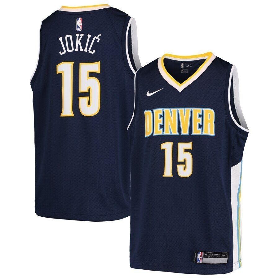 Nikola Jokic Denver Nuggets  Jersey Navy Icon Edition 2019