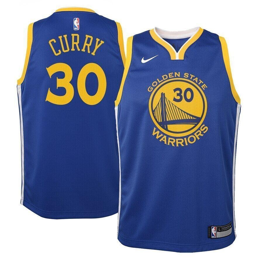 Stephen Curry Golden State Warriors  Jersey Blue Icon Edition 2019