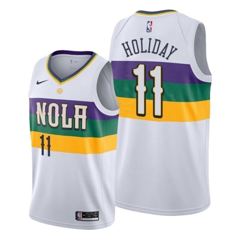 New Orleans Pelicans Jrue Holiday #11 2020 Nba New Arrival White Jersey