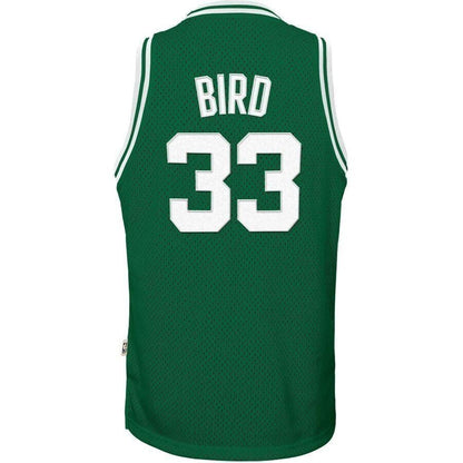 Larry Bird Boston Celtics Youth Hardwood Classics Throwback Jersey Kelly Green 2021