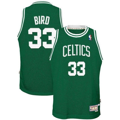 Larry Bird Boston Celtics Youth Hardwood Classics Throwback Jersey Kelly Green 2021