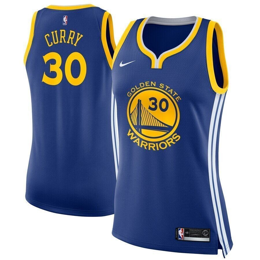 Stephen Curry Golden State Warriors Womens Jersey Jersey Blue Icon Edition 2021