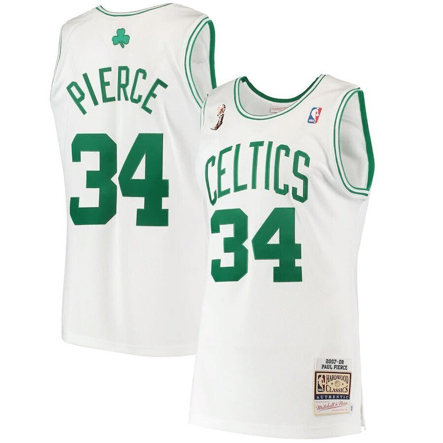 Paul Pierce Boston Celtics Mitchell & Ness 2007 Hardwood Classics White 3D Jersey