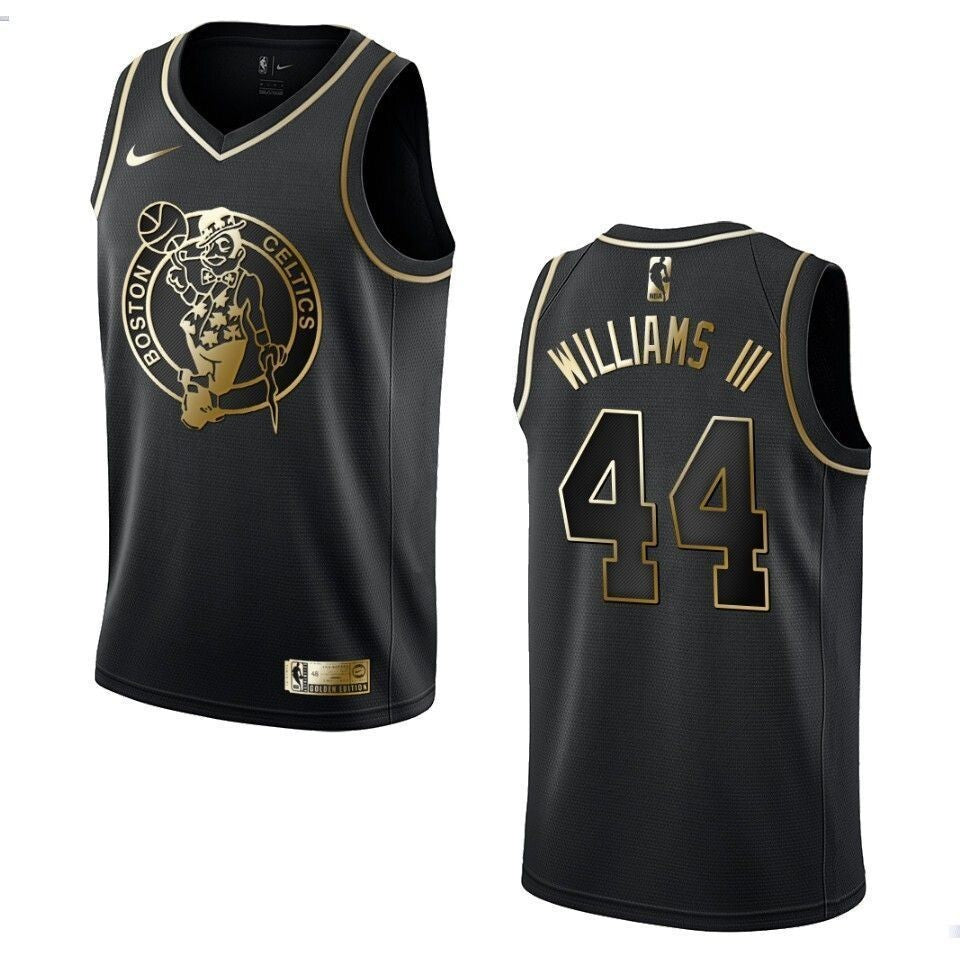 Boston Celtics 44 Robert Williams Iii Golden Edition Black 3D Jersey