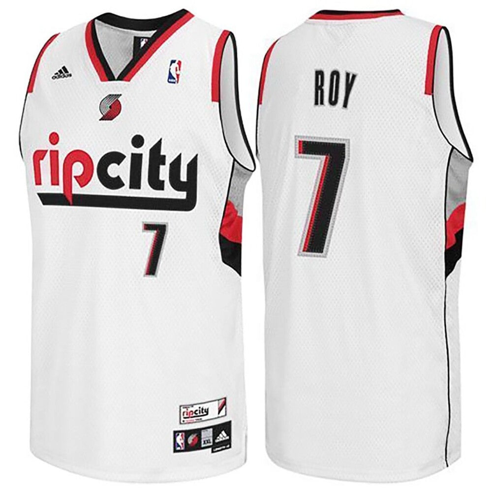 Male Brandon Roy Portland Trail Blazers #7 Rip City Swingman White Jersey
