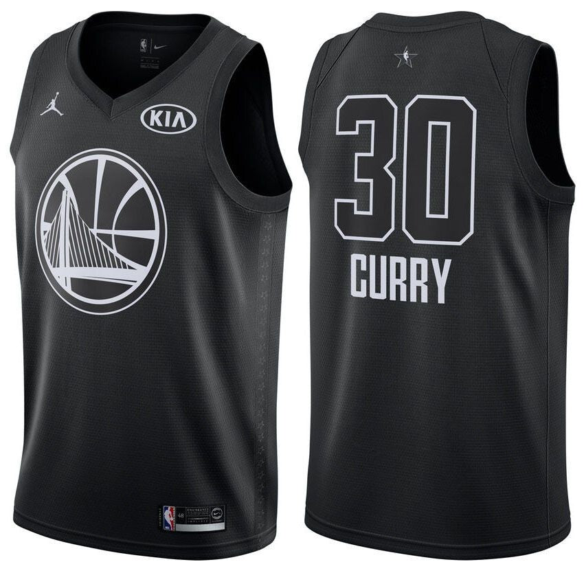 2018 All-Star Warriors Male Stephen Curry #30 Black Jersey