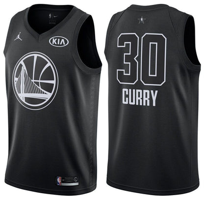 2018 All-Star Warriors Male Stephen Curry #30 Black Jersey