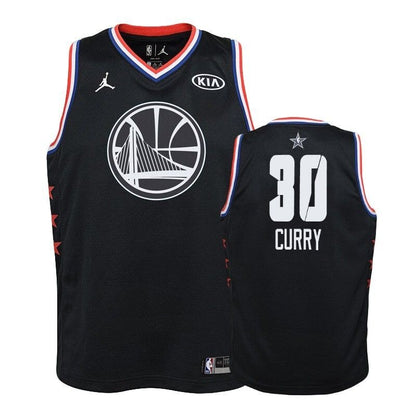 Youth Golden State Warriors #30 Stephen Curry 2019 All-Star Jersey - Black