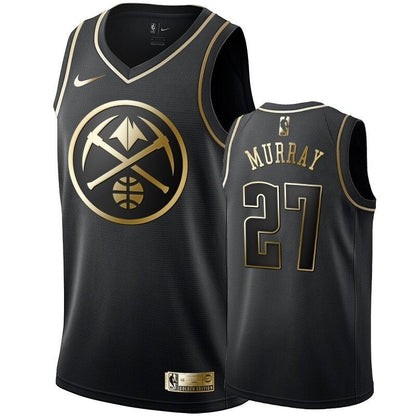 Men'S Denver Nuggets Jamal Murray Black #27 Golden Edition Swingman Jersey