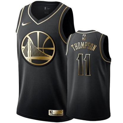 Men'S Golden State Warriors Klay Thompson Black #11 Golden Edition Swingman Jersey