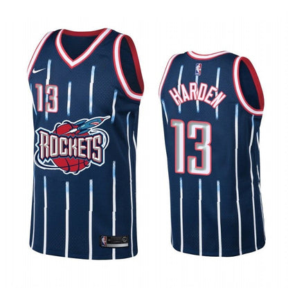 Houston Rockets #13 James Harden Navy Hardwood Classics Men'S Jersey