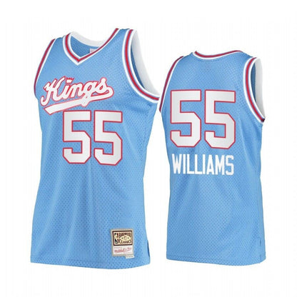 Jason Williams #55 Sacramento Kings Blue Hardwood Classics Jersey