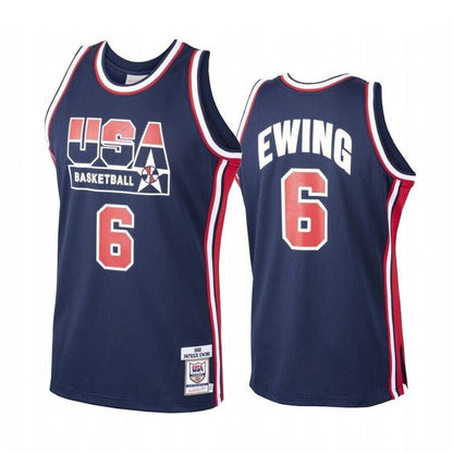 Team Usa Patrick Ewing Navy 1992 Olympics Basketball Jersey