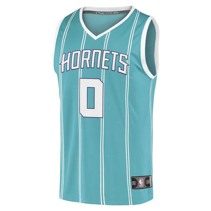 Men'S Fanatics Branded Miles Bridges Teal Charlotte Hornets 2020/21 Fast Break Replica Player Jersey - Icon Edition