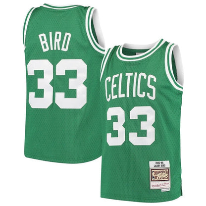 Larry Bird Boston Celtics Mitchell & Ness  Hardwood Classics Swingman Throwback Jersey - Kelly Green
