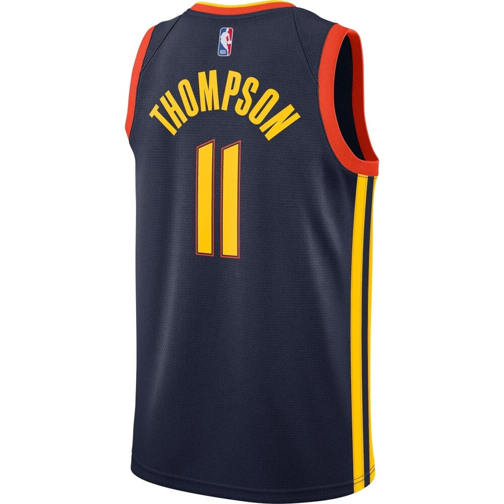 Men'S Nike Replica Replica Replica Klay Thompson Navy Golden State Warriors 2020/21 Swingman Badge Jersey - City Edition Oakland Forever