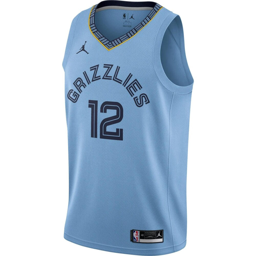 Ja Morant Memphis Grizzlies Jordan Brand 2020/21 Swingman Jersey - Statement Edition - Light Blue