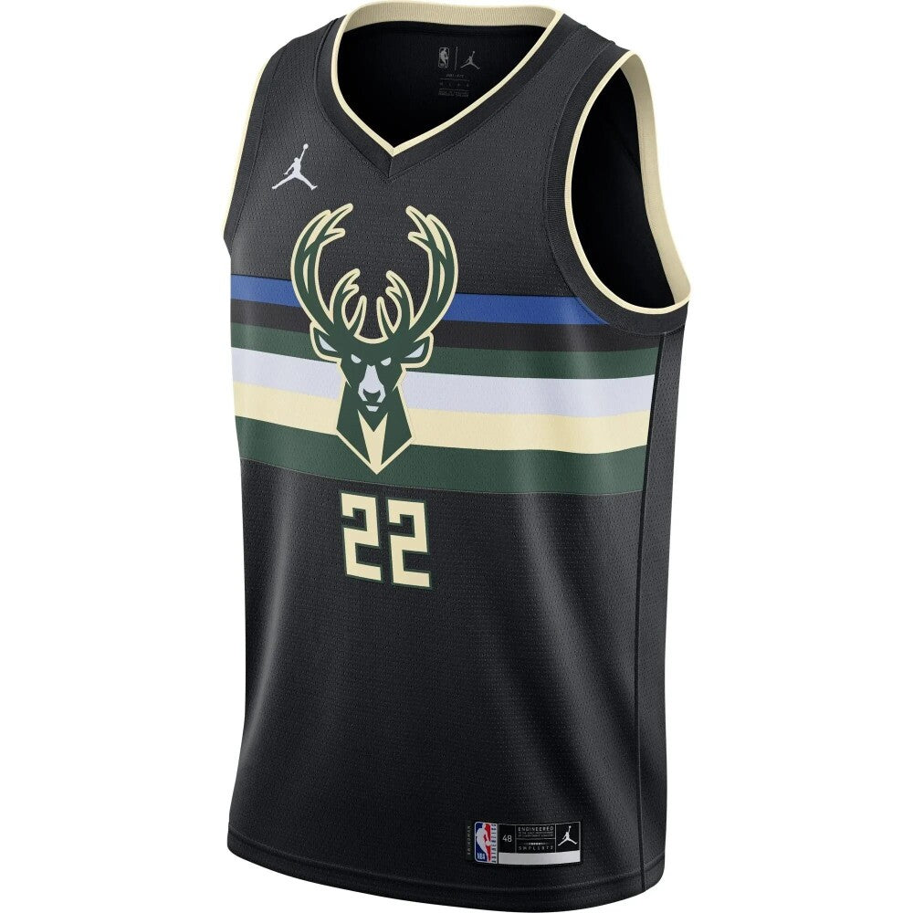 Khris Middleton Milwaukee Bucks 2020/21 Swingman Jersey - Statement Edition - Black