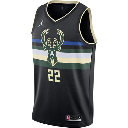 Khris Middleton Milwaukee Bucks 2020/21 Swingman Jersey - Statement Edition - Black
