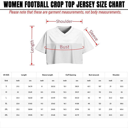 Custom Colombia Football Crop Top Jersey, Personalized Football Jersey Crop Tee, Black Bachelorette Outfit, Festival Shirt, Football Fan