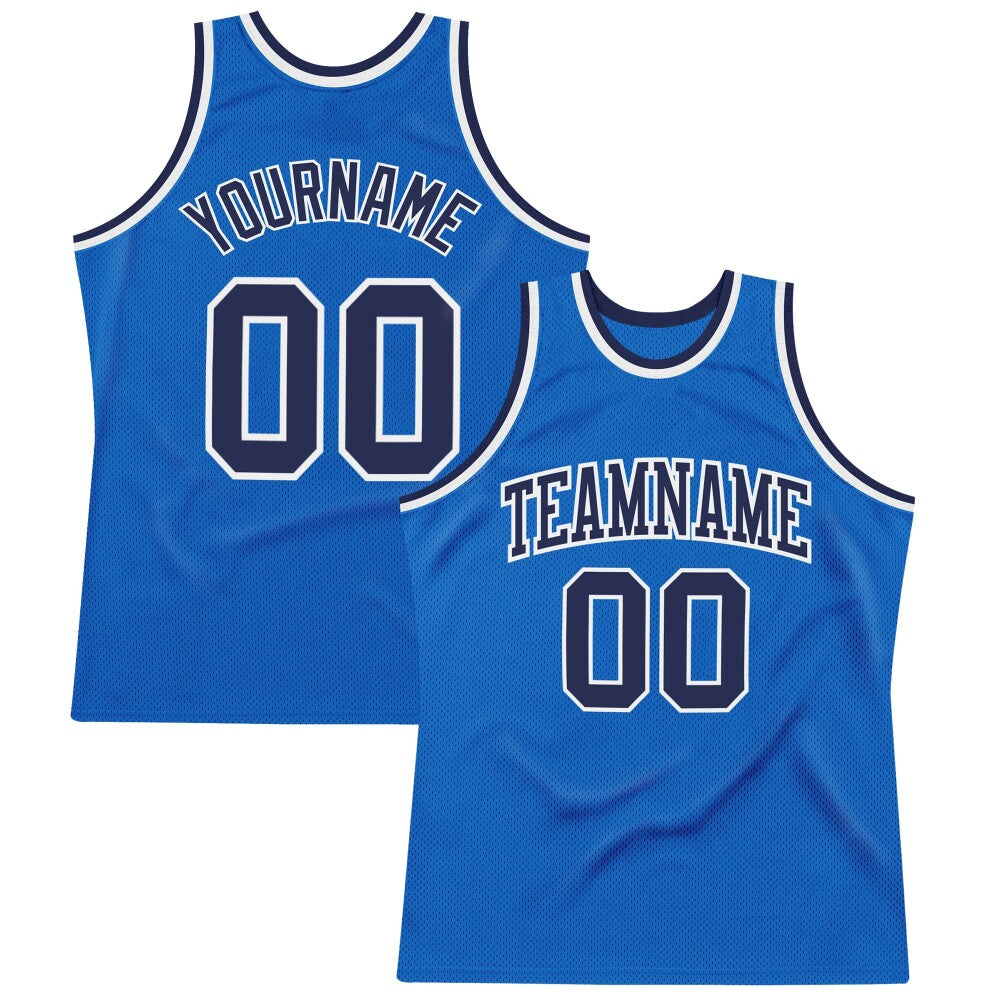 Custom Blue Navy-White High-quality Throwback Basketball Jersey