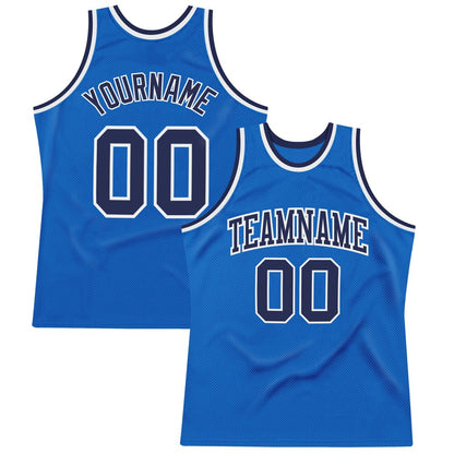Custom Blue Navy-White High-quality Throwback Basketball Jersey