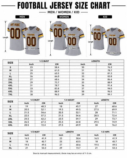 Custom Royal White-Gold Mesh High-quality Throwback Football Jersey