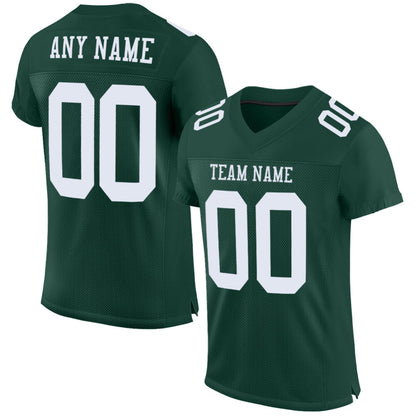Custom Green White Mesh High-quality Football Jersey