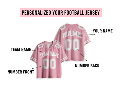 Personalized Football Jersey Shirt Custom Team Name & Number | American Football Game Day Jersey for Adults