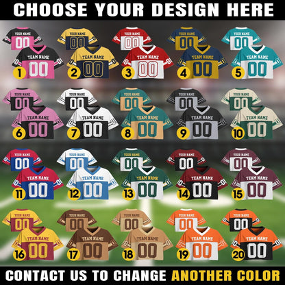 Personalize Crop Top Football Jersey for Women & Girls, Custom Team Name Number Logo Women Crop Tee, Team Sports Croptop Streetwear Shirts