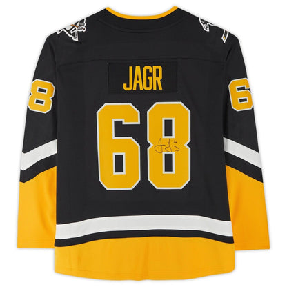 Jaromir Jagr Pittsburgh Penguins Fanatics  Autographed Fanatics 2021 Alternate Breakaway Jersey - Black