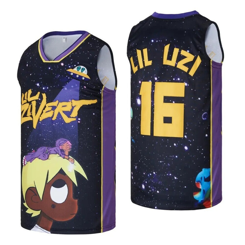 Lil Uzi Vert 16 Lil-Uzi Hip Hop Rap Basketball Jersey