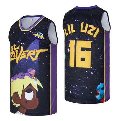 Lil Uzi Vert 16 Lil-Uzi Hip Hop Rap Basketball Jersey