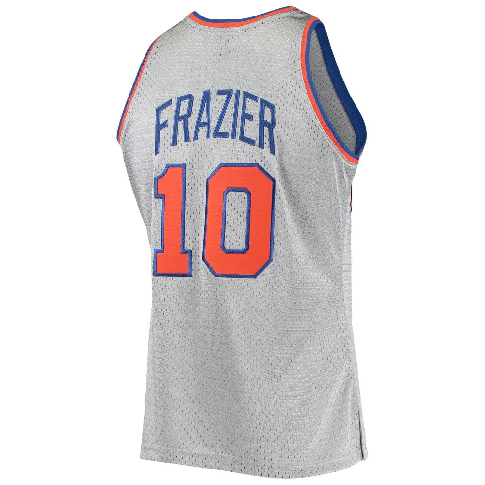 Walt Frazier New York Knicks Mitchell & Ness 75th Anniversary 1969-70 Hardwood Classics Swingman Jersey - Silver