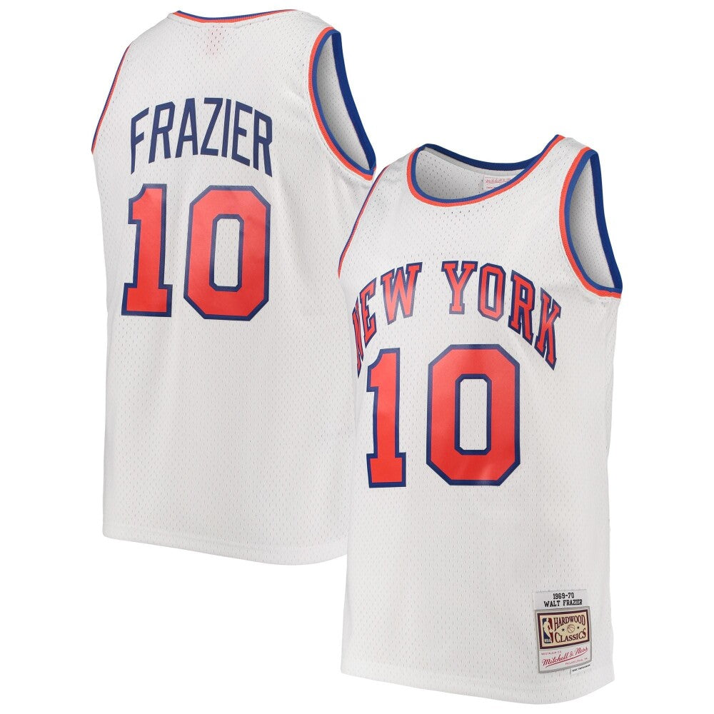 Walt Frazier New York Knicks Mitchell & Ness Hardwood Classics Swingman Jersey - White