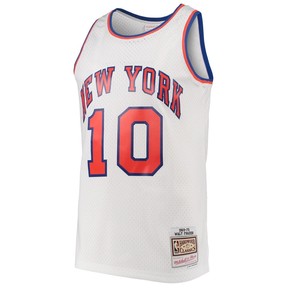 Walt Frazier New York Knicks Mitchell & Ness Hardwood Classics Swingman Jersey - White