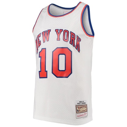 Walt Frazier New York Knicks Mitchell & Ness Hardwood Classics Swingman Jersey - White