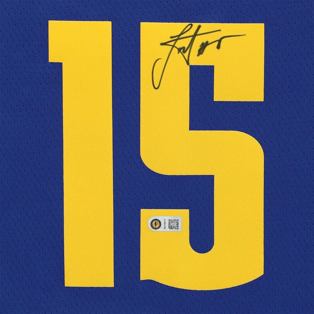 Nikola Jokic Denver Nuggets Fanatics  Autographed Jordan Brand 2020-21 Statement Swingman Jersey - Blue