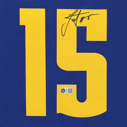 Nikola Jokic Denver Nuggets Fanatics  Autographed Jordan Brand 2020-21 Statement Swingman Jersey - Blue