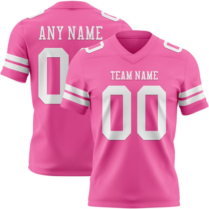Custom Pink White High-quality Football Jersey